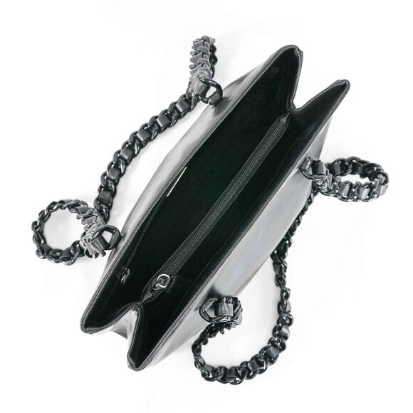 Prada Classic Nappa Chain/Leather Woven Strap Bag - Picture 10 of 16